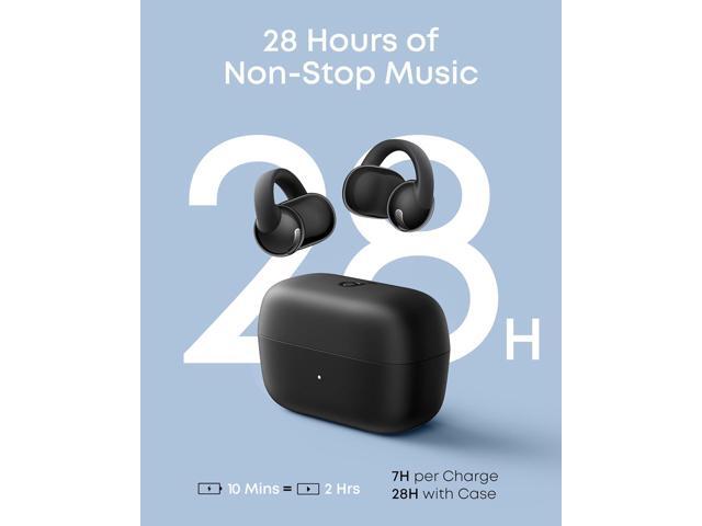 Soundcore C50i by Anker Open Ear Earbuds, Clip-On Headphones Over Ear for Running Workout, 12mm Drivers Powerful Bass, IP55 Waterproof, Bluetooth...