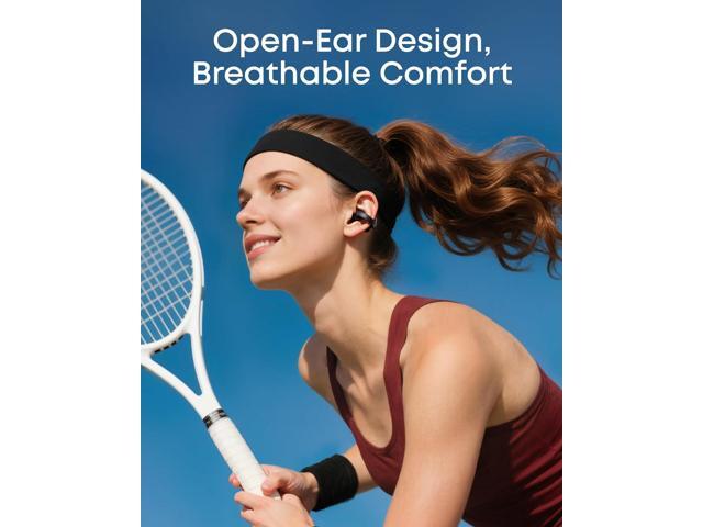 Soundcore C50i by Anker Open Ear Earbuds, Clip-On Headphones Over Ear for Running Workout, 12mm Drivers Powerful Bass, IP55 Waterproof, Bluetooth...