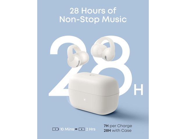 Soundcore C50i by Anker Open Ear Earbuds, Clip-On Headphones Over Ear for Running Workout, 12mm Drivers Powerful Bass, IP55 Waterproof, Bluetooth...