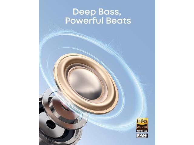 Soundcore C50i by Anker Open Ear Earbuds, Clip-On Headphones Over Ear for Running Workout, 12mm Drivers Powerful Bass, IP55 Waterproof, Bluetooth...