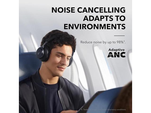 Soundcore by Anker, Space One, Active Noise Cancelling Headphones+Soundcore by Anker P20i True Wireless Earbuds