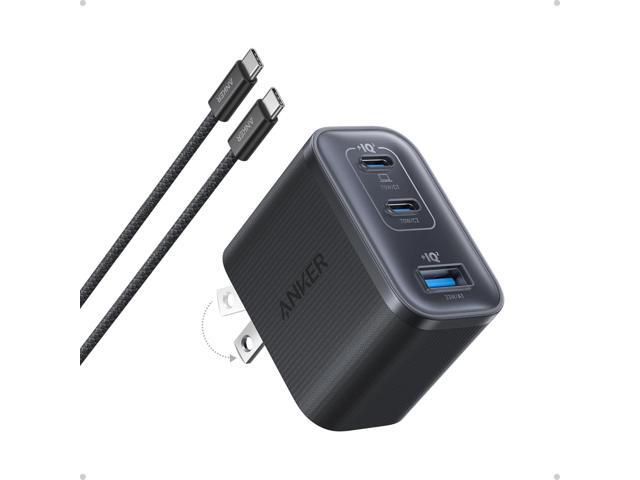 Anker Nano Charger, Ultra-Fast 70W Output 3-Port USB C Charger Block, Fast Charging, Compact and Stylish, for iPhone 17/16 Series, MacBook, iPad,...