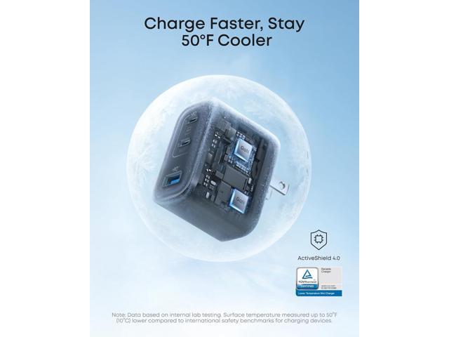 Anker Nano Charger, Ultra-Fast 70W Output 3-Port USB C Charger Block, Fast Charging, Compact and Stylish, for iPhone 17/16 Series, MacBook, iPad,...