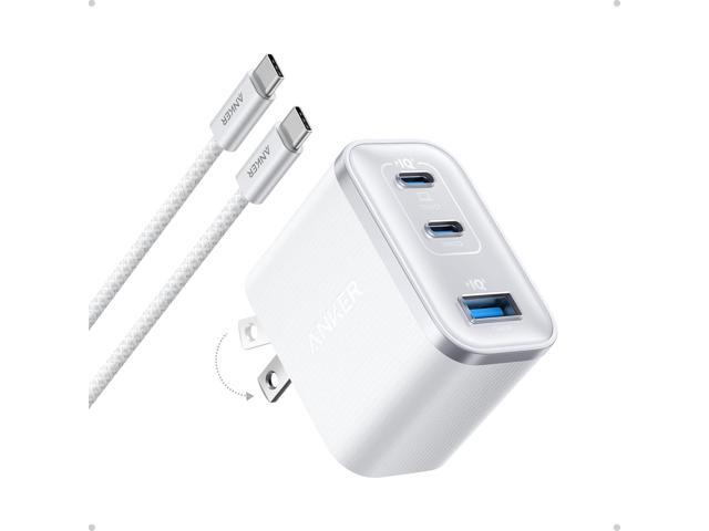 Anker Nano Charger, Ultra-Fast 70W Output 3-Port USB C Charger Block, Fast Charging, Compact and Stylish, for iPhone 17/16 Series, MacBook, iPad,...