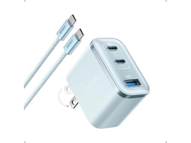 Anker Nano Charger, Ultra-Fast 70W Output 3-Port USB C Charger Block, Fast Charging, Compact and Stylish, for iPhone 17/16 Series, MacBook, iPad,...