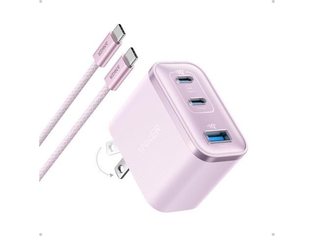 Anker Nano Charger, Ultra-Fast 70W Output 3-Port USB C Charger Block, Fast Charging, Compact and Stylish, for iPhone 17/16 Series, MacBook, iPad,...