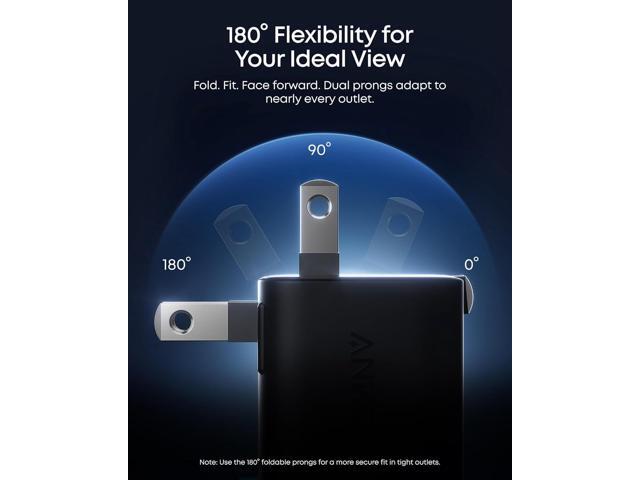 Anker Smart Display Charger, Anker Nano 45W GaN Fast Charging USB C Charger, Nano 45W GaN Fast Charging USB C Charger, 180° Foldable Plug, Smart...