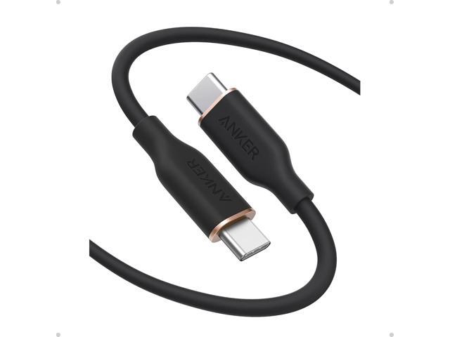 Anker USB C Cable, Type C Fast Charging Flow Cord for iPhone 1716/15 Series, MacBook Pro 2020, and More (USB 2.0,240W, 1 Pack, Black, 6FT)