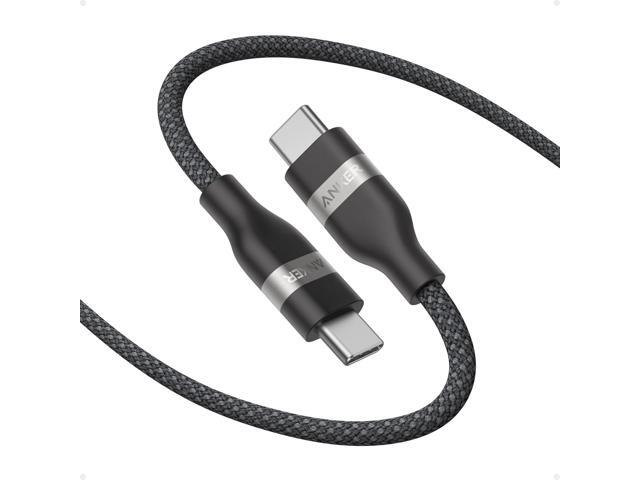 Anker Nano USB C Cable, 240W Flexible Multi-Color Braided Cord, Fast Charging Type C Charger for iPhone 17 Series, MacBook Pro and More (Black, 3ft)