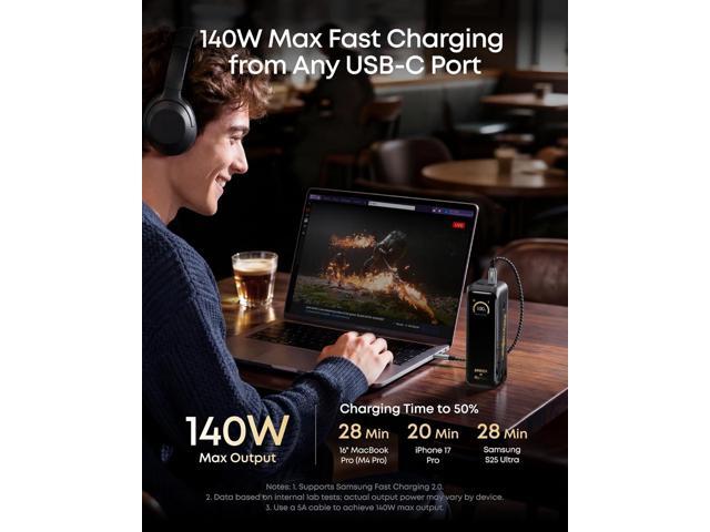 Anker Prime Power Bank Black Myth: Wukong Edition, 20,100mAh 3-Port Portable Charger with 220W, Two-Way Power, TSA-Approved, App Control, for...