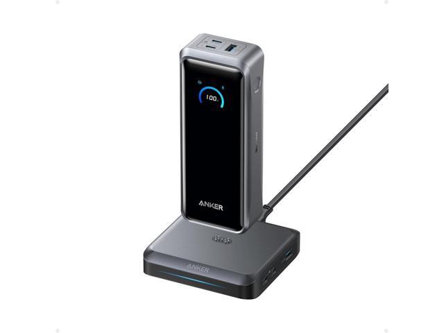 Anker Prime Power Bank and Charging Base, 26,250mAh 300W Max Portable Charger with Base for 6 Devices, Two-Way Charging, TSA-Approved, App Control,...
