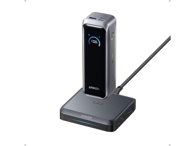 Anker Prime Power Bank and Charging Base, 20,100mAh 220W Max Portable Charger with Base for 6 Devices, Two-Way Charging, TSA-Approved, App Control,...