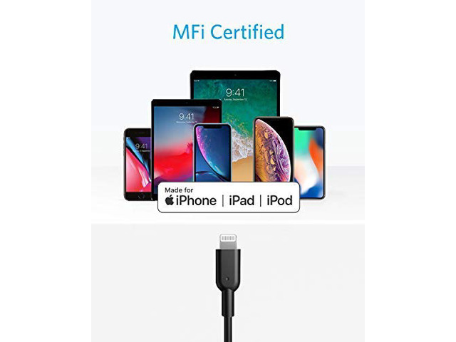 Anker USB C to Lightning Cable [6ft Apple MFi Certified] Powerline II for iPhone 12/ 12 Mini/ 12 Pro/ 12 Pro Max/ 11/11 Pro / 11 Pro Max/X/XS/XR/XS...