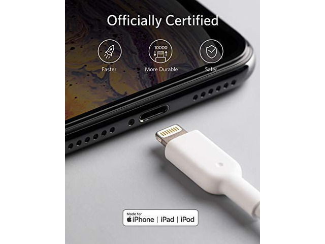 Anker Powerline II Lightning Cable, [3ft Apple MFi Certified] USB Charging/Sync Lightning Cord Compatible with iPhone 11 11 Pro 11 Pro Max Xs MAX...