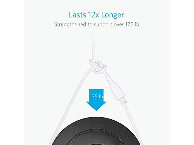 Anker Powerline II Lightning Cable (6ft), Probably The World's Most Durable Cable, MFi Certified for iPhone 11/11 Pro/ 11 Pro Max/ Xs/XS Max/XR/X /...