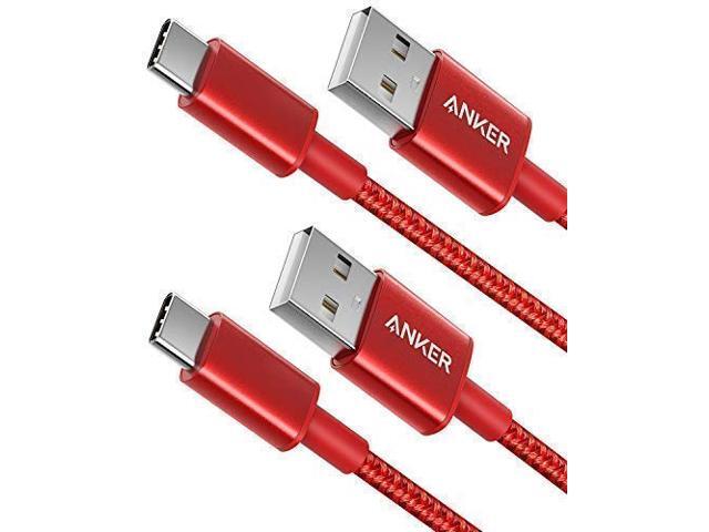 USB Type C Cable, Anker [2-Pack 6Ft] Premium Nylon USB-C to USB-A Fast Charging Type C Cable, for Samsung Galaxy S10 / S9 / S8 / Note 8, LG V20 /.