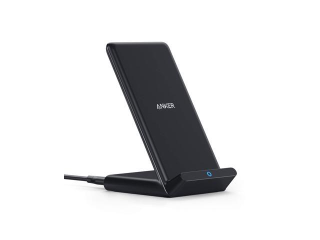 Anker Wireless Charger, PowerWave Stand, Qi-Certified for iPhone 11, 11 Pro, 11 Pro Max, XR, Xs Max, XS, X, 8, 8 Plus, 10W Fast-Charging Galaxy S10...