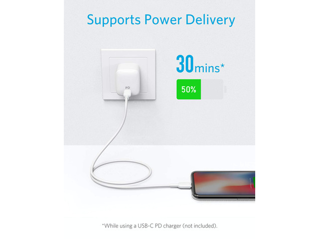 iPhone 12 Charger Cable, Anker USB C to Lightning Cable [3ft Apple MFi Certified] Powerline II for iPhone 12/11 / 11 Pro/X/XS/XR / 8 Plus/AirPods...