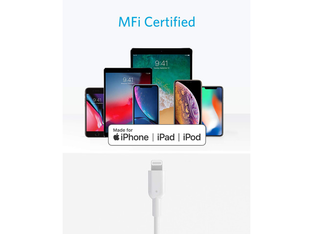 iPhone 12 Charger Cable, Anker USB C to Lightning Cable [3ft Apple MFi Certified] Powerline II for iPhone 12/11 / 11 Pro/X/XS/XR / 8 Plus/AirPods...