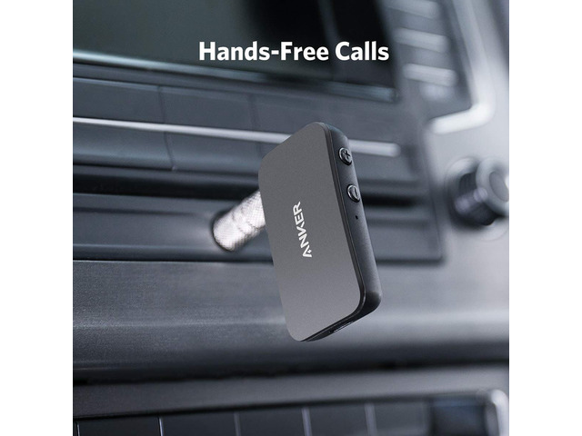 Anker Soundsync A3352 Bluetooth Receiver for Music Streaming with Bluetooth 5.0, 12-Hour Battery Life, Handsfree Calls, Dual Device Connection, for...