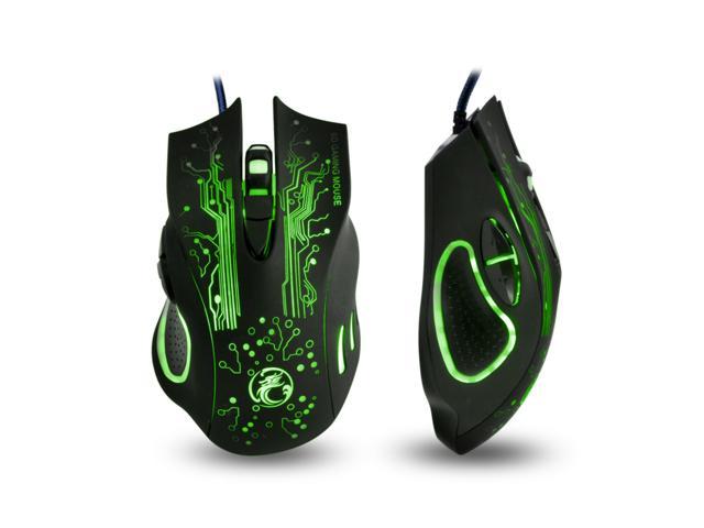 ESTONE Professional Wired Gaming Mouse, X9 Gaming Mice 6 Button 2400 DPI LED Optical USB Gamer Computer Mouse Mice Cable Mouse for Pro Game.