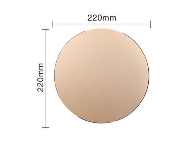 LUOM High-grade 8.66'Round Aluminum Metal Anti Slip Gaming Mouse Pad with Anti-Skid Rubber Base with Fast and Accurate Control for PC Computer Laptop