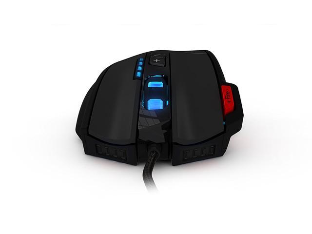 Zelotes 12 Buttons Programmable LED Optical USB Wired Professional Gaming Mouse, Gaming Mice 4 Level Switch Adjustment 4000 DPI