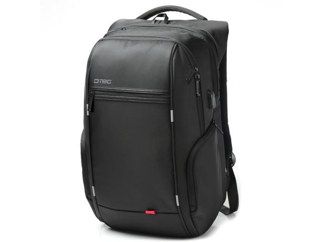 DOBG 17.3 Inch Laptop Backpack with USB Port, LUOMs Nylon Water-Resistant Work Laptop Rucksack College Shoulder Back Pack Travel Bag Hiking Knapsack.