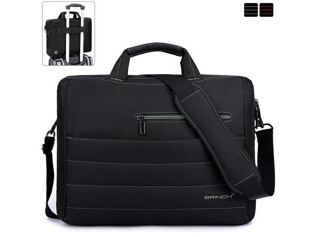 BRINCH Laptop Bag 17.3 Inch Classic Padded Briefcase Messenger Bag with Shoulder Strap and Handle for Laptop Notebook Chromebook Ultrabook.