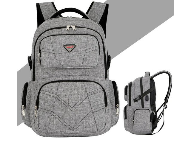 SOCKO 17.3 Inch Laptop Backpack, Nylon Water-Resistant Durable Travel Bag Hiking Knapsack Rucksack Backpack School College Student Shoulder Back...