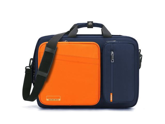 LUOM Convertible Laptop Bag Backpack, Multi-functional Water Resistant Messenger Bag Briefcase Business Travel College Laptop Shoulder Bag for Men.