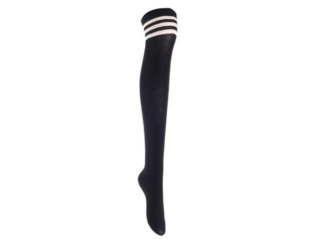 Lian LifeStyle Women's 5 Pairs Adorable Comfortable Soft Thigh High Over Knee High Cotton Socks Size 6-9 L1022(Assorted)