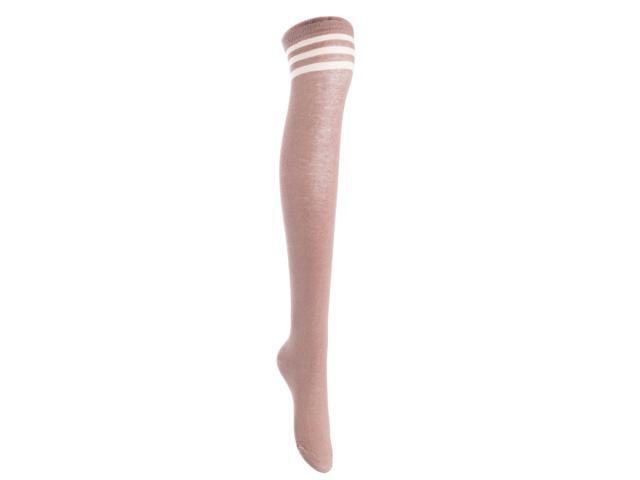Lian LifeStyle Women's 5 Pairs Adorable Comfortable Soft Thigh High Over Knee High Cotton Socks Size 6-9 L1022(Assorted)