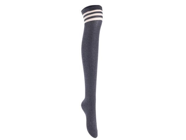 Lian LifeStyle Women's 5 Pairs Adorable Comfortable Soft Thigh High Over Knee High Cotton Socks Size 6-9 L1022(Assorted)