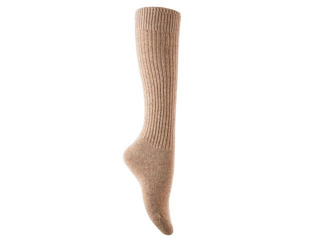 Lian LifeStyle Non Slip, Exceptional, Cozy and Cool Women's 4 Pairs Knee High Wool Crew Socks JH05 Size 6-9(Black,Grey,Beige,Navy)