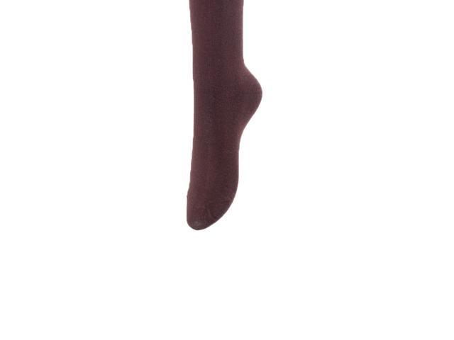 Lovely Annie Big Girl's Women's 5 Pairs Incredible Durable Super Soft Unique Over Knee High Thigh High Cotton Socks Size 6-9 A1022(Coffee)