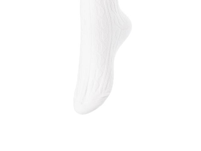 Lovely Annie Women's 5 Pairs Incredible Durable Super Soft Unique Over Knee High Thigh High Cotton Socks Size 6-9 A1024 (White)