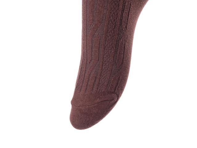 Lovely Annie Women's 3 Pairs Over Knee High Thigh High Cotton Socks Boot Stockings Comfy Cotton Leg Warmer Size 6-9 A1023(Coffee)