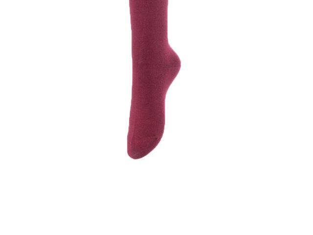 Lovely Annie Women's 3 Pairs Incredible Durable Super Soft Unique Over Knee High Thigh High Cotton Socks Size 6-9 A1022(Wine)
