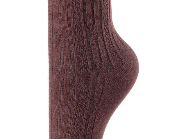 Lovely Annie Women's 3 Pairs Over Knee High Thigh High Cotton Socks Boot Stockings Comfy Cotton Leg Warmer Size 6-9 A1023(Coffee)