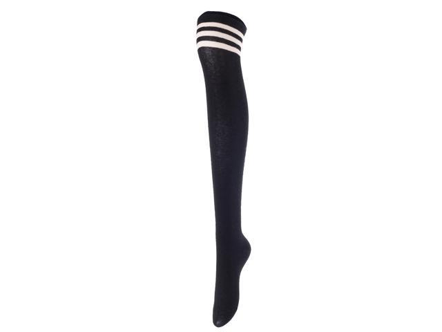 Lovely Annie Big Girls Womens 5Pairs Incredible Durable Super Soft Unique Over Knee High Thigh High Cotton Socks Size 6-9...