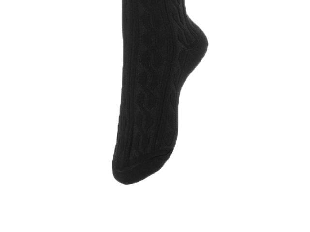 Lovely Annie Women's 5 Pairs Incredible Durable Super Soft Unique Over Knee High Thigh High Cotton Socks Size 6-9 A1024(Black)