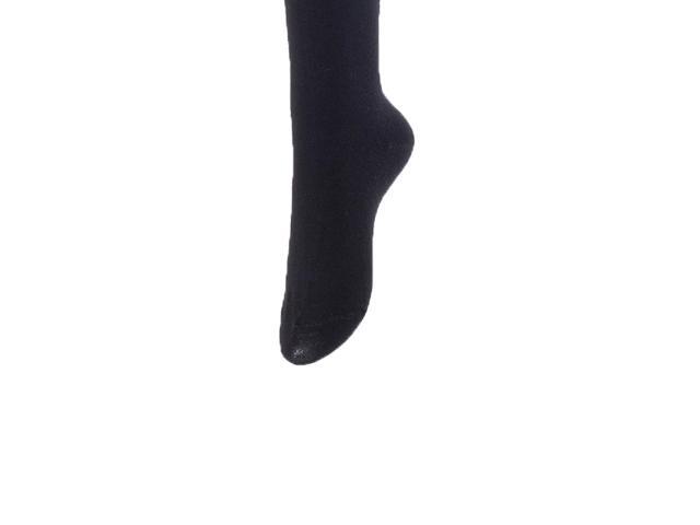 Lovely Annie Women's 5 Pairs Incredible Durable Super Soft Unique Over Knee High Thigh High Cotton Socks Size 6-9 A1022(Black)