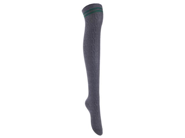 Lian LifeStyle Women's 5 Pairs Adorable Comfortable Soft Thigh High Over Knee High Cotton Socks Size 6-9 L1023(Random)