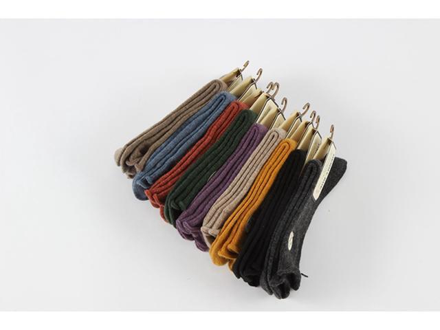 Lian LifeStyle Women's 4 Pairs Fashion Wool Blend Crew Socks L1844 Size 6-9 Assorted