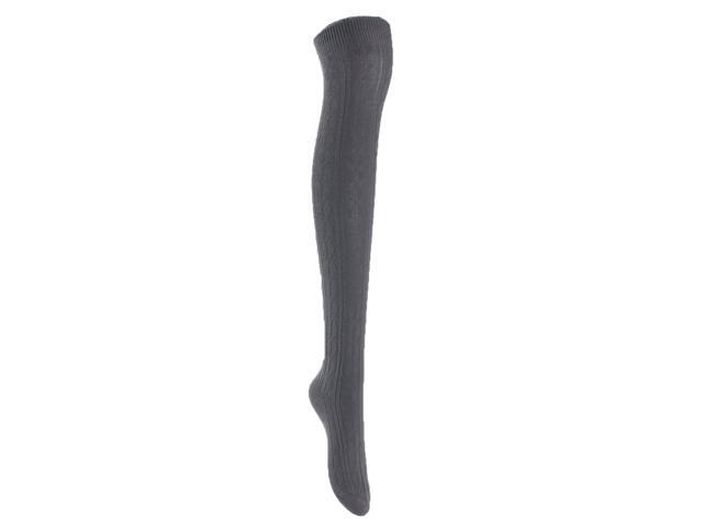Lian LifeStyle Women's 3 Pairs Adorable Comfortable Soft Thigh High Over Knee High Cotton Socks Size 6-9 L1024(Random)