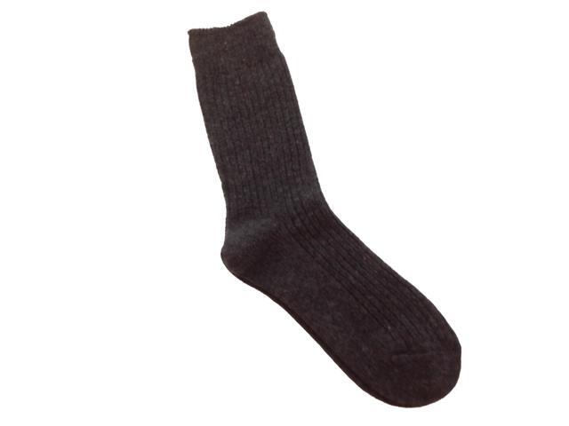 Lian LifeStyle Men's 1 Pair Ultralight Wool Crew Socks Breathable For All-Season & Weather FS03 Size 6-9(Dark Gray)