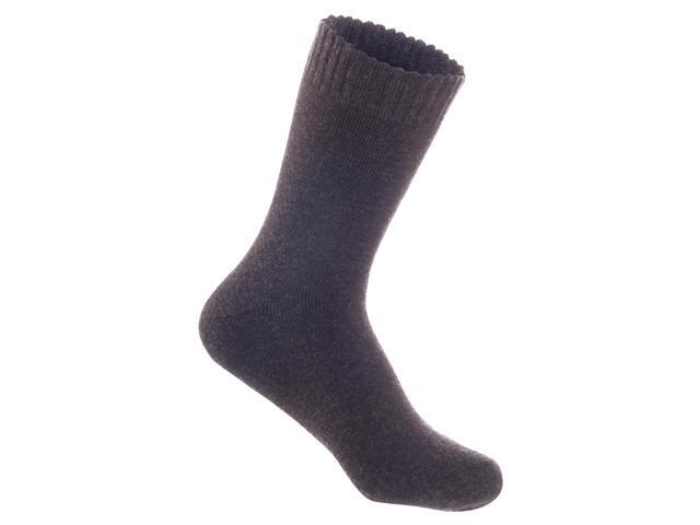 Lian LifeStyle Men's 3 Pairs Ultralight Breathable Wool Crew Socks. High Performance and Extra Comfortable LK0602 Size 6-9 (Coffee)