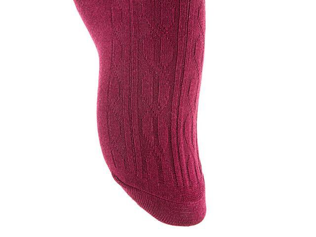 Lian LifeStyle Women's 5 Pairs Adorable Comfortable Soft Thigh High Over Knee High Cotton Socks Size 6-9 L1024 (Wine)