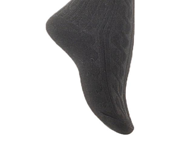 Lian LifeStyle Women's 5 Pairs Adorable Comfortable Soft Thigh High Over Knee High Cotton Socks Size 6-9 L1024 (Black)